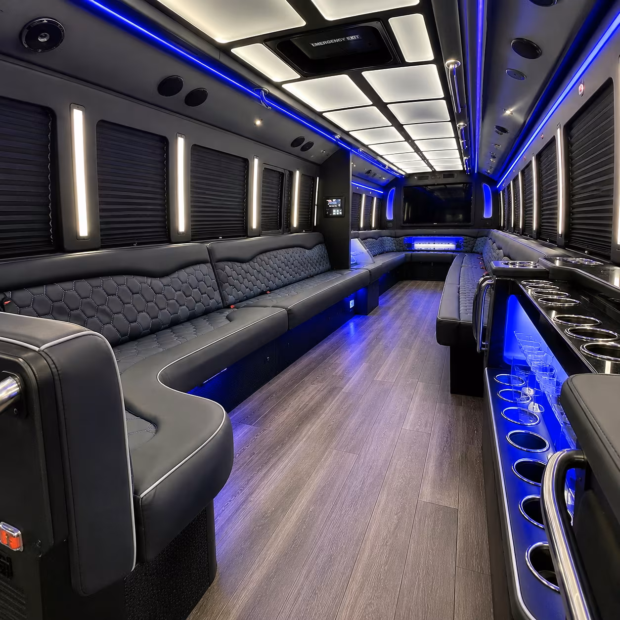 santa rosa party bus rentals inside